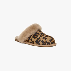 Ugg Scuffette II Leopard Women Slippers Brown/Black (2786FRNSO)